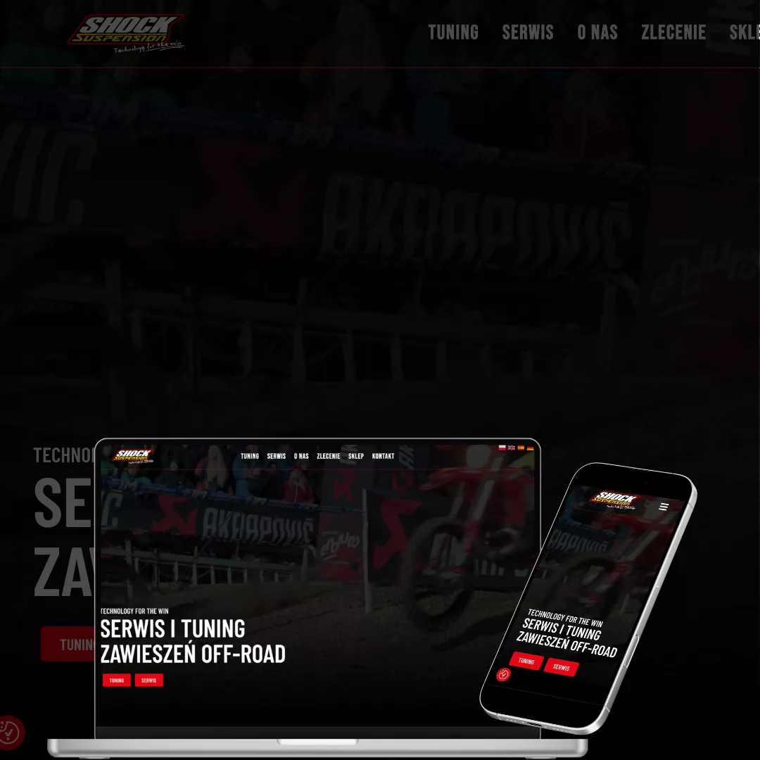 Realizacja: nowoczesna strona internetowa dla Shock Suspension